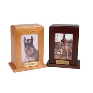Framed Photo Urn Vertical Image