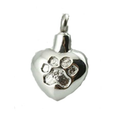Paw impression Heart Pendant Image
