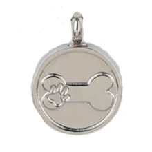 Bone on Round Pendant Image