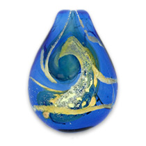 Heavenly Blue Handmade Glass Pendant Image