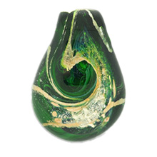 Peaceful Handmade Glass Pendant Image